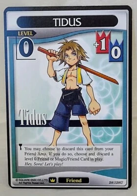 KINGDOM HEARTS TCG Tidus 28/128U Level 0 A Darkness Awakened NM ccg - Image 1 of 2