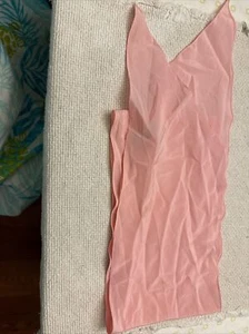 Veresa By Vera Pink 60 Inches X 6.5 Inches Scarf.. Soft Pink Tiny Hole - Picture 1 of 6