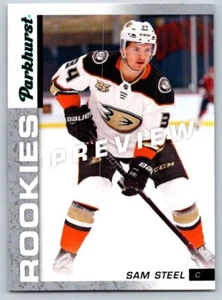 2018 Upper Deck #PR-2 Sam Steel Anaheim Ducks Parkhurst Rookies Previews - Picture 1 of 2