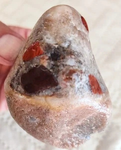 7.80 OZ MICHIGAN GREAT LAKES PUDDING STONE JASPER CONGLOMERATE SPECIMEN #104 - Picture 1 of 16