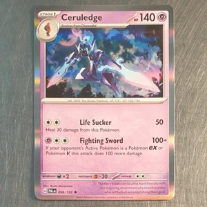 2023 Pokemon Scarlet Violet Paldea Evolved Rare Holo Ceruledge Card 098/193 - Picture 1 of 2