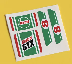 MATCHBOX SUPERFAST No.9 ESCORT RS2000 'Castrol' sticker decal reproductions - Picture 1 of 2