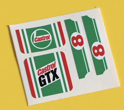 MATCHBOX SUPERFAST No.9 ESCORT RS2000 'Castrol' sticker decal reproductions - Image 1 of 2