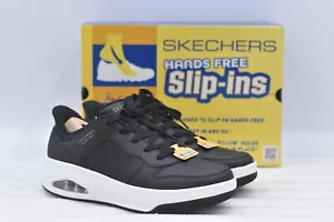Men's Skechers Uno Court Acacia Slip-In Slip-In Sneaker, Black Size 9 - Picture 1 of 6
