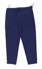 New Look Womens Blue Polyester Trousers Size 14 L27 in Regular