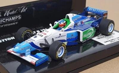 Minichamps 1/43 Scale 430 960033 - F1 Benetton Renault B196 France GP J. Alesi - Image 1 of 4