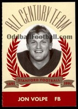 1991 STANFORD CARDINAL ALL-CENTURY JON VOLPE STANFORD CARDINAL