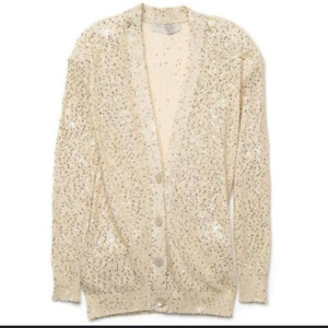 Stella McCartney Gold Sequin Cardigan Sweater