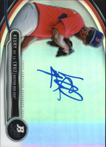 2013 Bowman Platinum Prospect Autographs Baseball Card #KD Keury de la Cruz