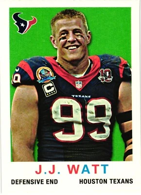 2013 Topps Football 1959 Mini, J.J. Watt #62 Houston Texans - Image 1 of 2