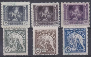 CZECHOSLOVAKIA - 1919 COMPLETE SET LEGIONARY STAMPS Mi.: 34-39 - used - Picture 1 of 1