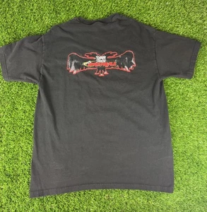 Vintage Rumple Minze Peppermint Schnaps T-Shirt Herren L Back Hit Eagle Logo - Bild 1 von 7