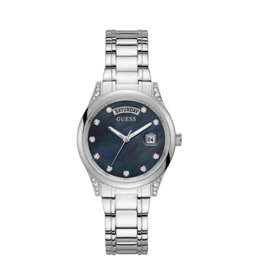 Guess Aura – Orologio Donna Silver con Quadrante Blu Madreperla (GW0047L1) - Immagine 1 di 4