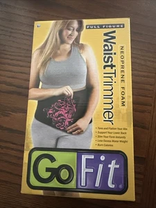 GoFit Waist Trimmer Full Figure Black With Pink - Picture 1 of 2