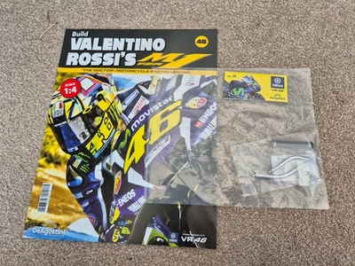 1/4 DEAGOSTINI BUILD THE YAMAHA YZR-M1 VALENTINO ROSSI BIKE PART ISSUE #46 - Image 1 of 3