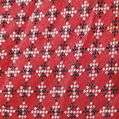 1940s 1950s ~ VINTAGE ~ GERMAN ~ MENS TIE ~ RED & SILVER ~ 48" - Image 1 of 4
