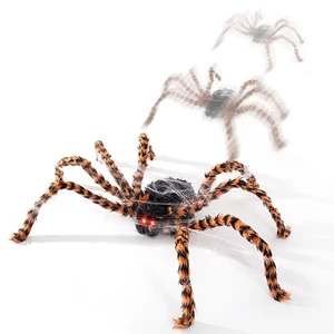 Halloween Animatronics 4ft Crawling Spider Decorations, 48inch Animated Walki... - Picture 1 of 6