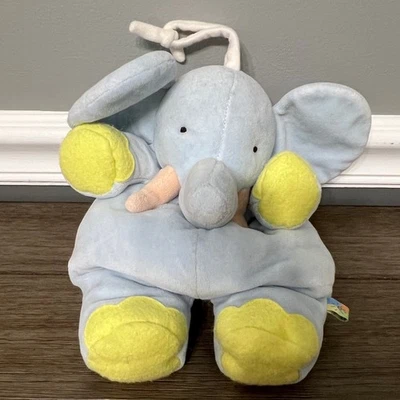Vintage 1999 Carters John Lennon Blue Musical Elephant Plush - Image 1 of 4
