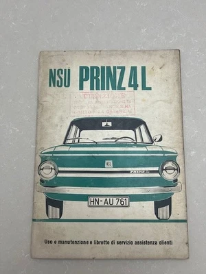 Libretto Uso e manutenzione NSU prinz - Immagine 1 di 4
