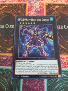Yu-Gi-Oh! D/D/D Wellenhochkönig Caesar COTD-DE042 Super Rare 1. Auflage NM - Bild 1 von 4