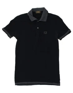 ICEBERG Mens Graphic Polo Shirt Small Navy Blue Cotton TL09 - Picture 1 of 3