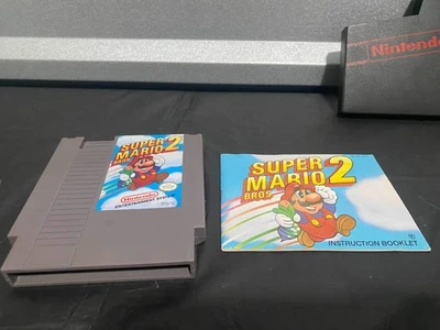 Super Mario Bros 2 NES Nintendo Complete w/ Manual CIB Tested - Image 1 of 3