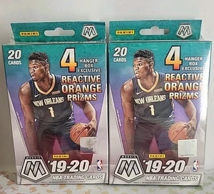 2019-20 Panini Mosaic Basketball Hanger LOT of 2 Sealed New, Orange Reactive - Picture 1 of 1
