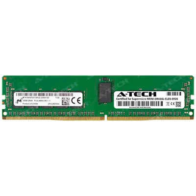 16GB DDR4 PC4-21300 RDIMM Supermicro MEM-DR416L-CL03-ER26 Equivalent Memory RAM - Image 1 of 2