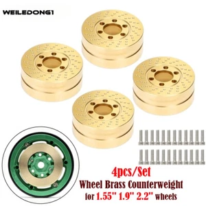Contrapeso de latón de rueda de alta resistencia 1,55 1,9 2,2 para RC1/10 Axial SCX10 Traxxas - Imagen 1 de 30