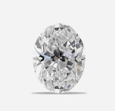 Lab-Grown Loose CVD Diamond 1 pc 3 x 2 mm Oval D Color IF Clarity Certified - Image 1 of 4