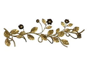 Kleiderbügel Kleiderständer mit Rosen aus Schmiedeeisen 3-Sitzer in Antik Gold  - Bild 1 von 3