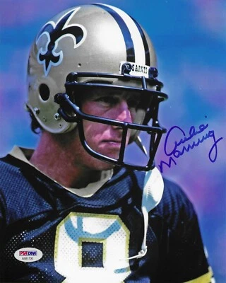 Archie Manning New Orleans Saints Signed 8x10 Photo PSA/DNA COA Autographed #8 - Image 1 of 2