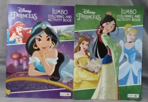 Disney Princess Color Activity Books Set of 2 2019 Bendon Tear Share Pages NEW - Picture 1 of 6