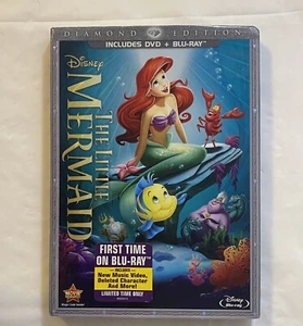 The Little Mermaid Diamond Edition Blu-ray / DVD Factory Sealed - Picture 1 of 5