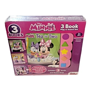Disney Minnie Mouse Play-a-Sound 3 Book Set With Sound Strip 3 books Brand New - Picture 1 of 5