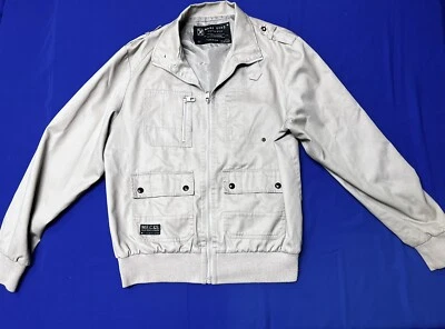 Mark Ecko Cut & Sew 飞行员夹克男式中号 — 第 1/4 张图片