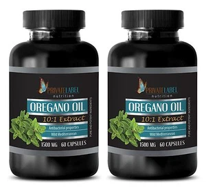 Immune System Support - Oregano Oil 1500mg - Anti Aging - 120 Capsules - Picture 1 of 12
