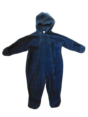 Macacão macacão miniwear lã com capuz tamanho 24M conversível com pé de luva - Imagem 1 de 4