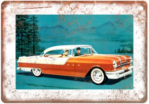 Vintage 1955 Pontiac Auto Ad Reproduction Metal Sign A12206 - Picture 1 of 2