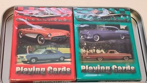 Chevrolet Limited PLAYING CARD 2PACK TIN SET (Sealed ) NOS New! - Picture 1 of 5