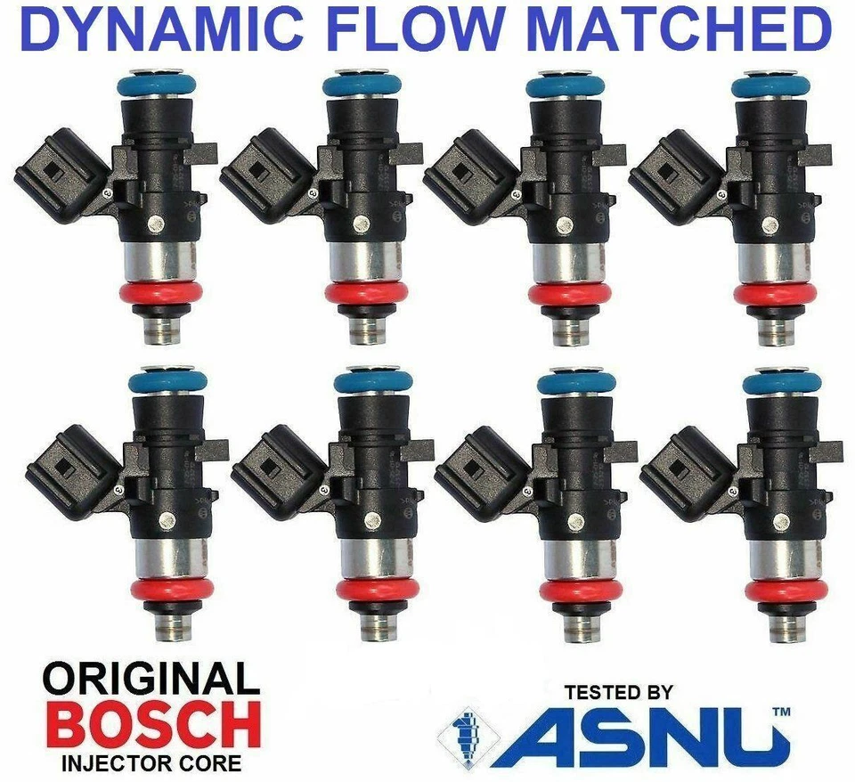 8 NEW fuel injectors for Holden Commodore V8 6.0 6.2 VE VF L77 LS3 Bosch 2010 + - Image 1 of 1