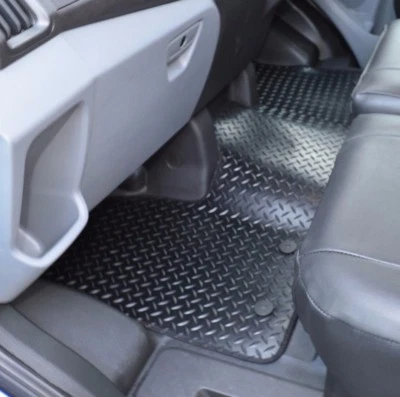 Ford Transit LWB Tipper Heavy Duty Rubber Front Floor Mat Protector 2013-2022 - Image 1 of 4