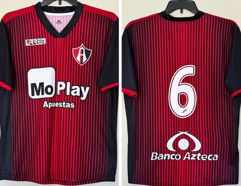 Atlas FC Soccer Jersey #6 Men's Size Large Football Club Shirt Mo Play Apuesta Cover