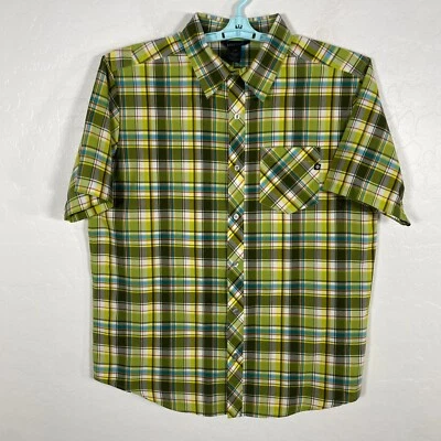 Marmot Shirt Mens Large Green Button Up Outdoor Hiking Camp Organic Cotton Plaid - Image 1 of 4