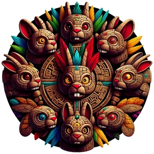 Calcomanía de Dios Azteca Cenzon Totochtin - Calcomanía de México - Calcomanía de Dios Borracho Azteca de 3" - Imagen 1 de 1