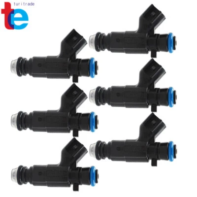 适用于凯迪拉克 CTS SRX 3.6L V6 2004-08 07 0280156131 6PCS 燃油喷射器 12571159 — 第 1/4 张图片