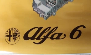 Manifesto Originale Rivenditore Alfa Romeo Broken Out Scorticato 6 V6 2,5L 1979 - Picture 1 of 5