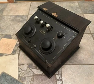 1924 WARE Tipo T, Tubos Expuestos Neutrodyne Receptor de Radio, Fijador Superior - Imagen 1 de 11