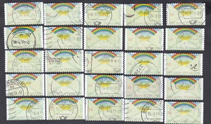 GERMANY 2011 x25 Mi 2849 Perf. Die Cut 10 Post: Greeting Stamps - Rainbow - Picture 1 of 1