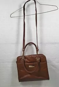 Capezio Tan brown convertible shoulder bag & crossbody vinyl handbag organizer - Picture 1 of 9